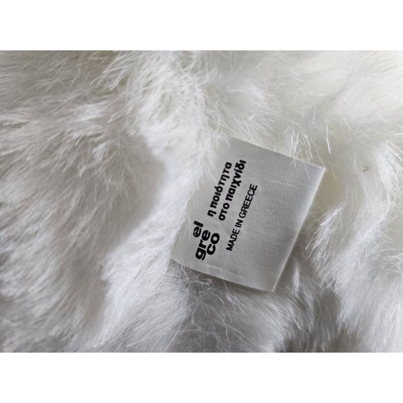 Vintage El Greco Polar Bear Plush Stuffed Animal Made In Greece Rare! 9" Height - Picture 7 of 11